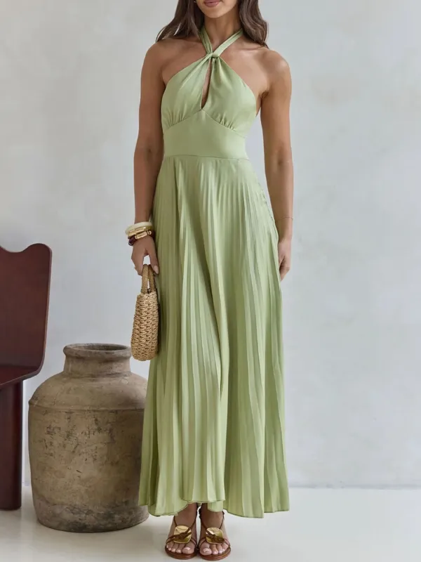 Drape Pleated Dress