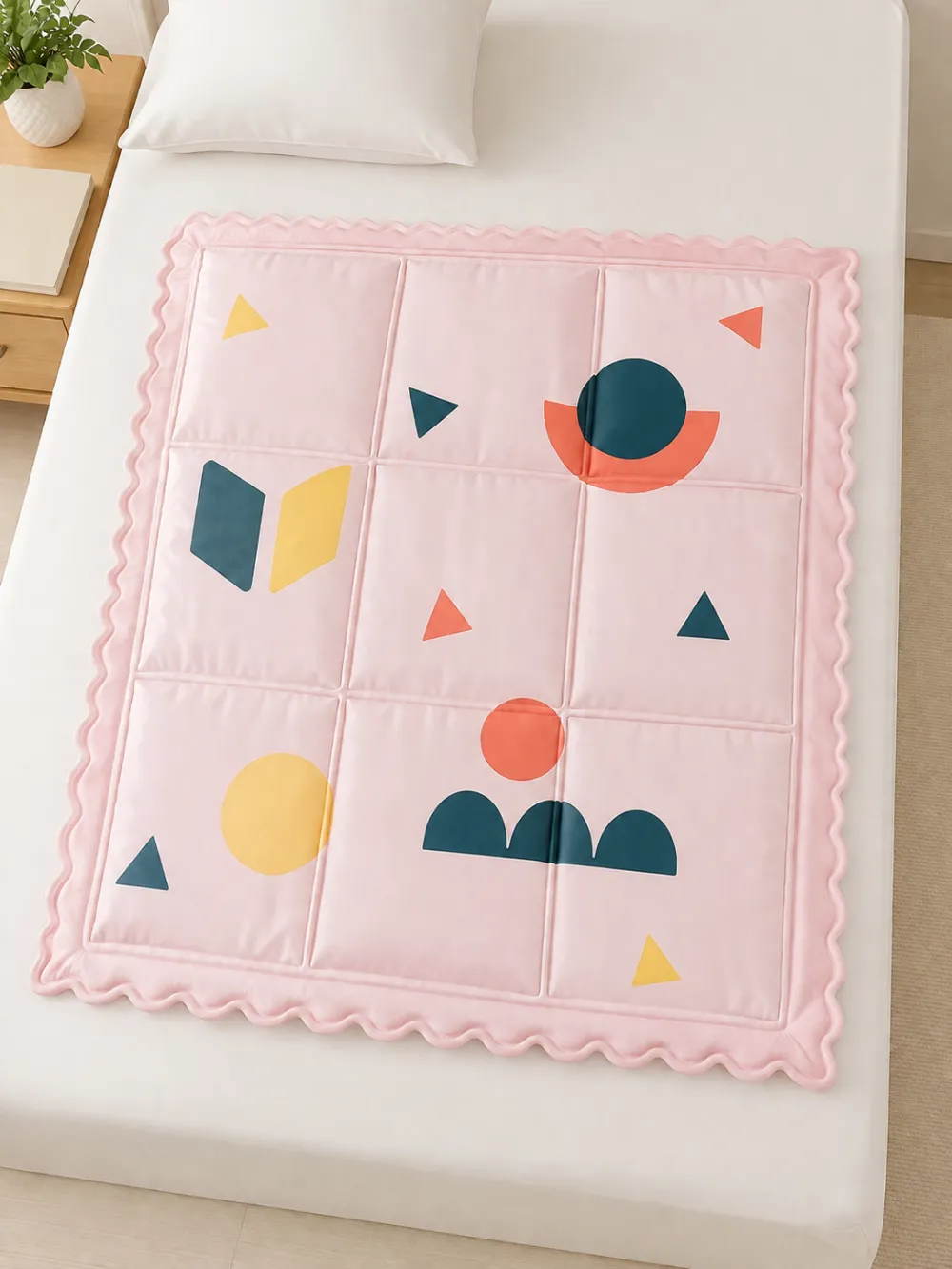 Geometric Abstract Art Print Cooling Mat