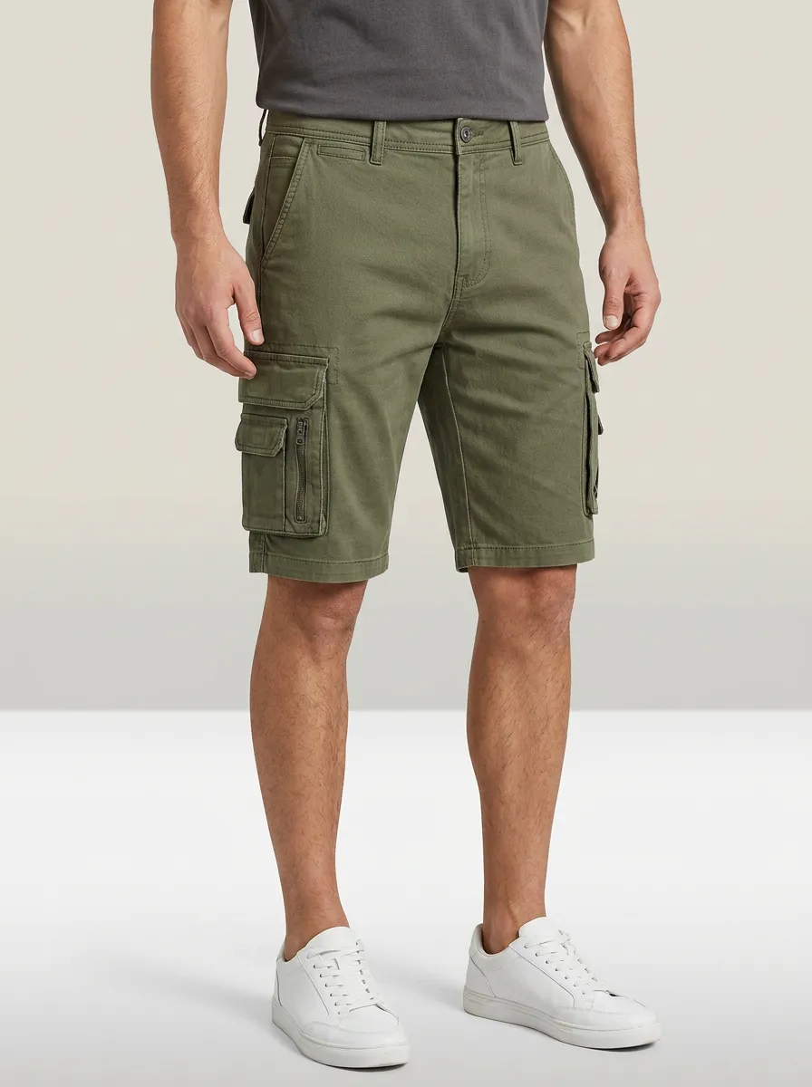 Men's Comfortable Multi Pocket Cargo Shorts for Weekend Outfits