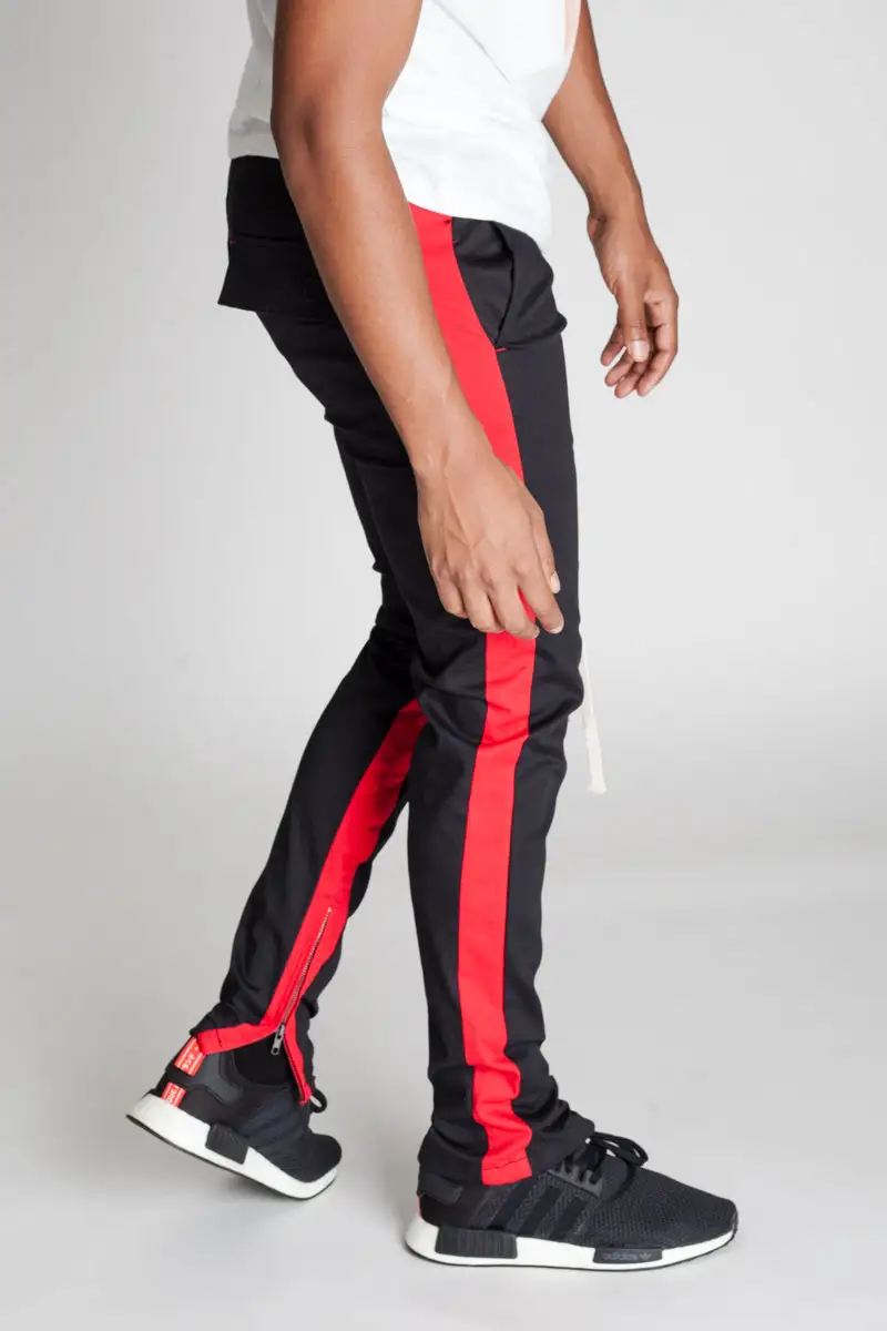 Men's Skinny Raw Hem Track Pants
