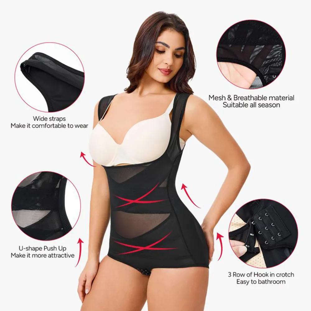 6PACK-Women's Clothing Mesh Breathable Basic faja Shapewear-ONLY 19