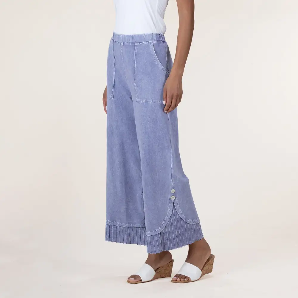 Wide Leg Vintage Pleated Pants