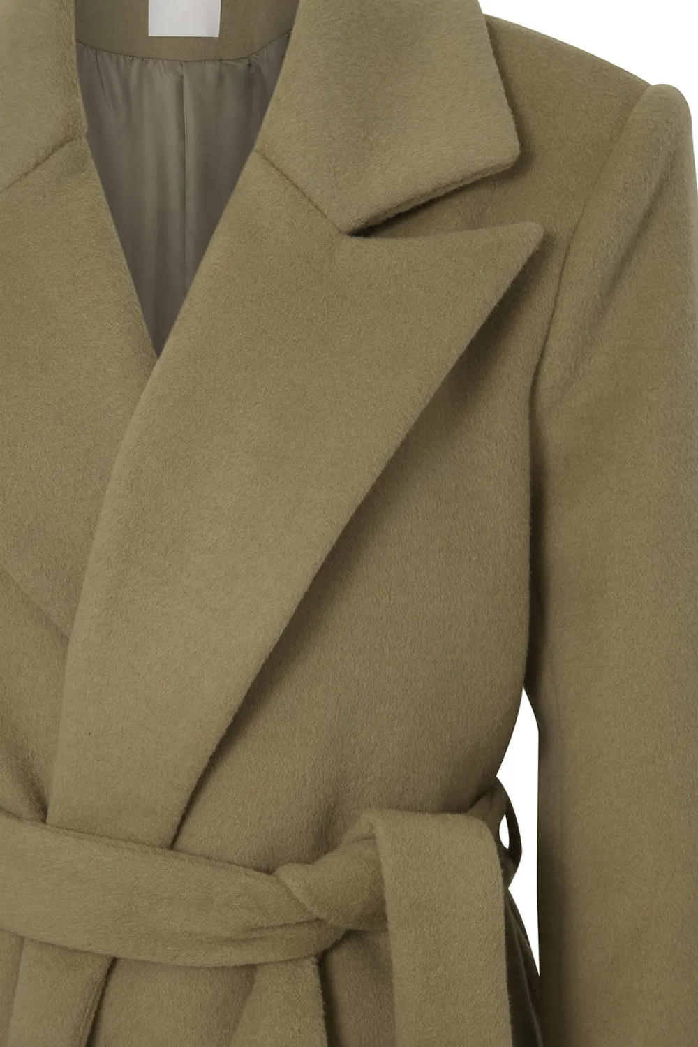 Belted Wool Trench Coat