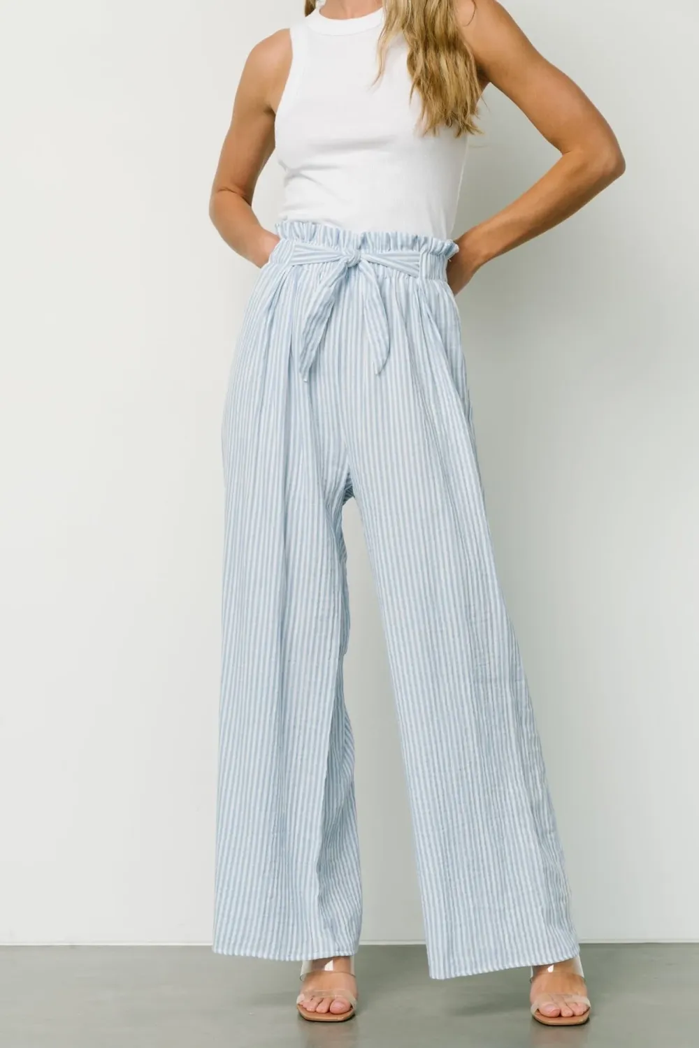 Daily Versatile Striped Loose Pants