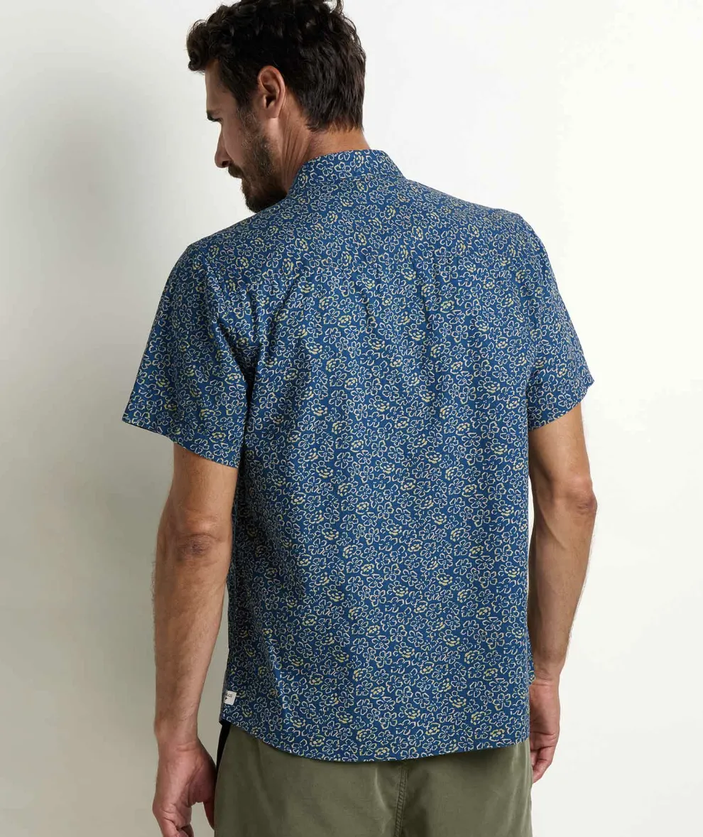 Canal Pattern Men's Short Sleeve Shirt