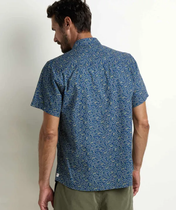 Canal Pattern Men's Short Sleeve Shirt