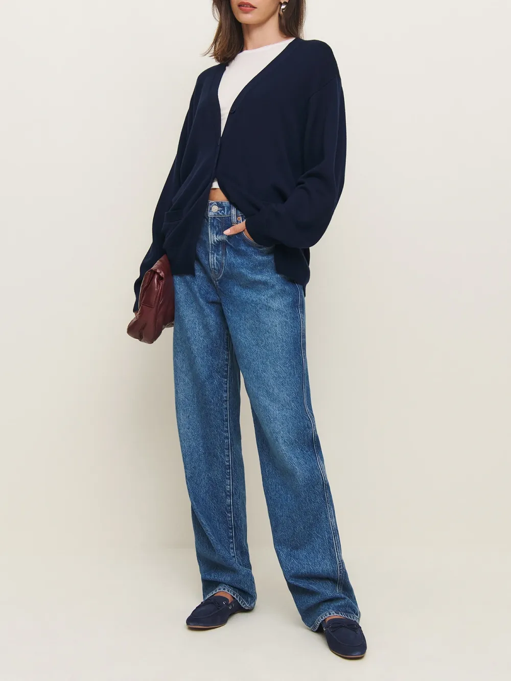 Patch Pocket Open Front Cardigan