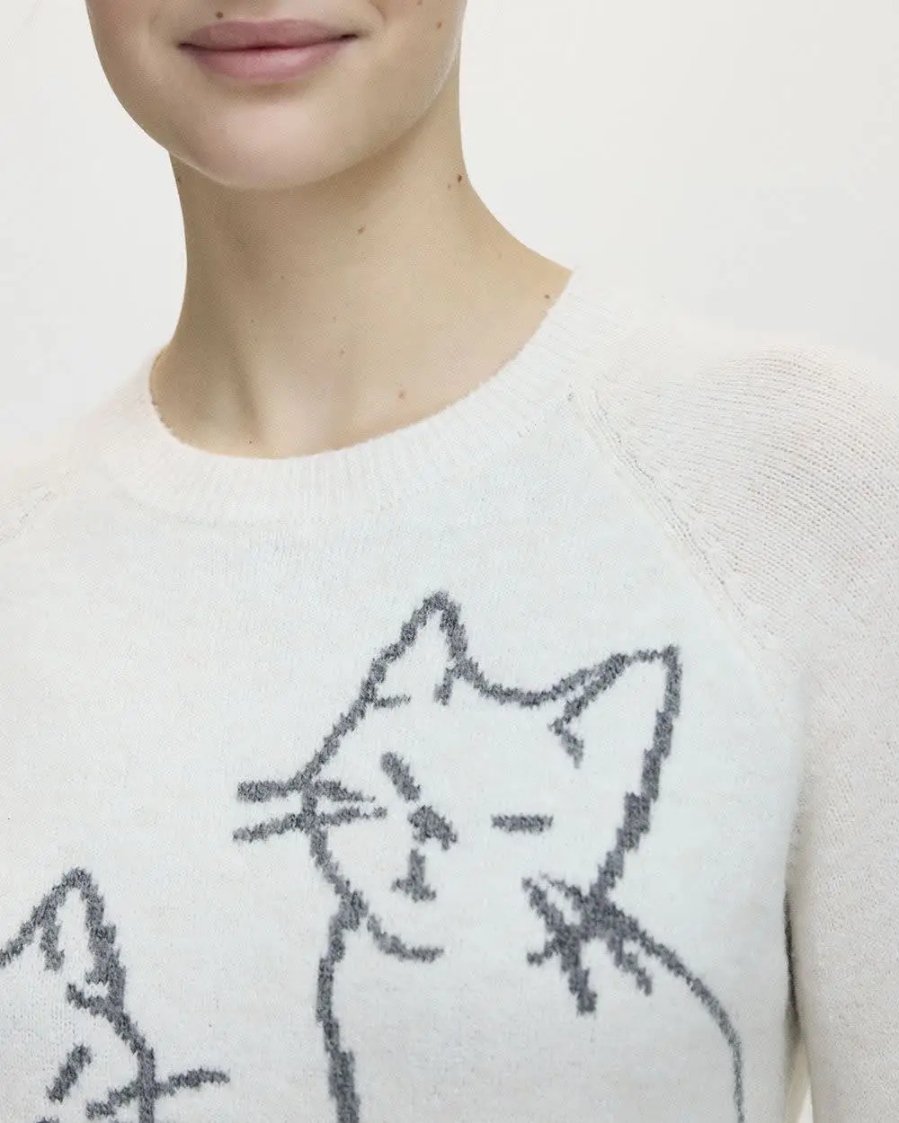 Long-Sleeve Slight Stretch PlushSoft Sweater