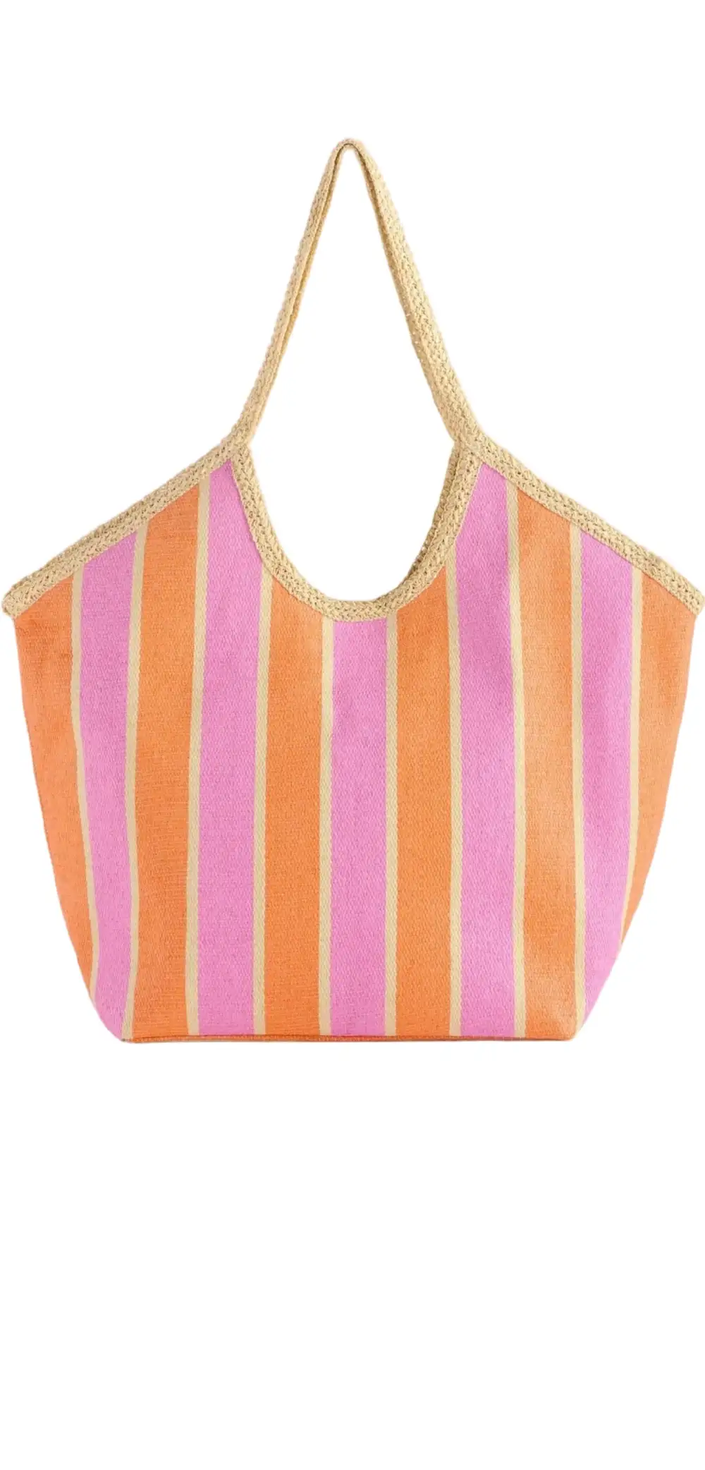 Woven Pocket Tote Bag