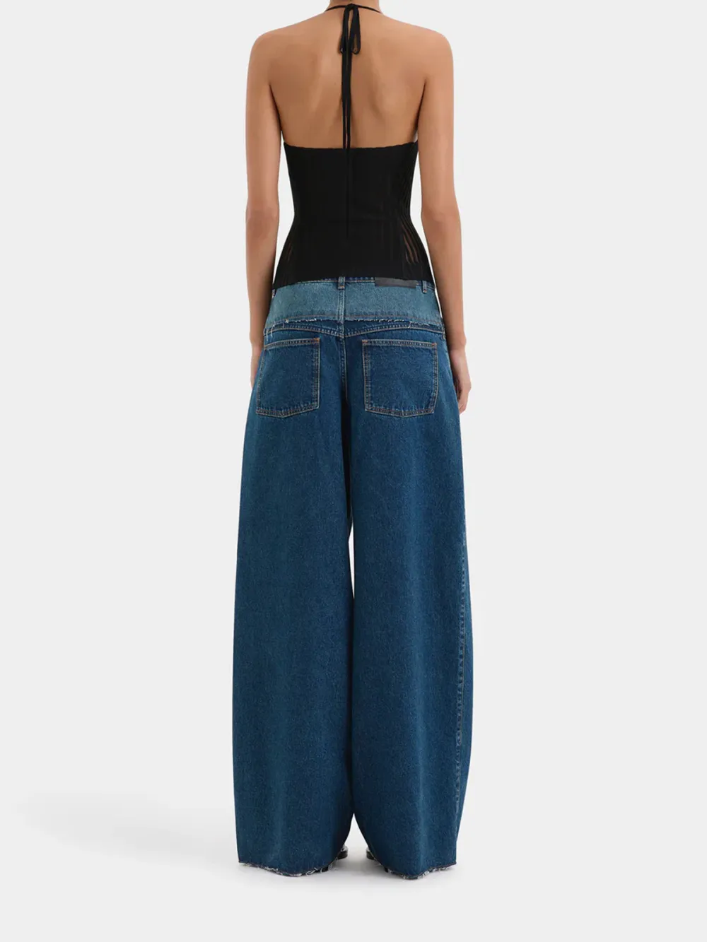 Casual Style Wide Leg Jean Indigo