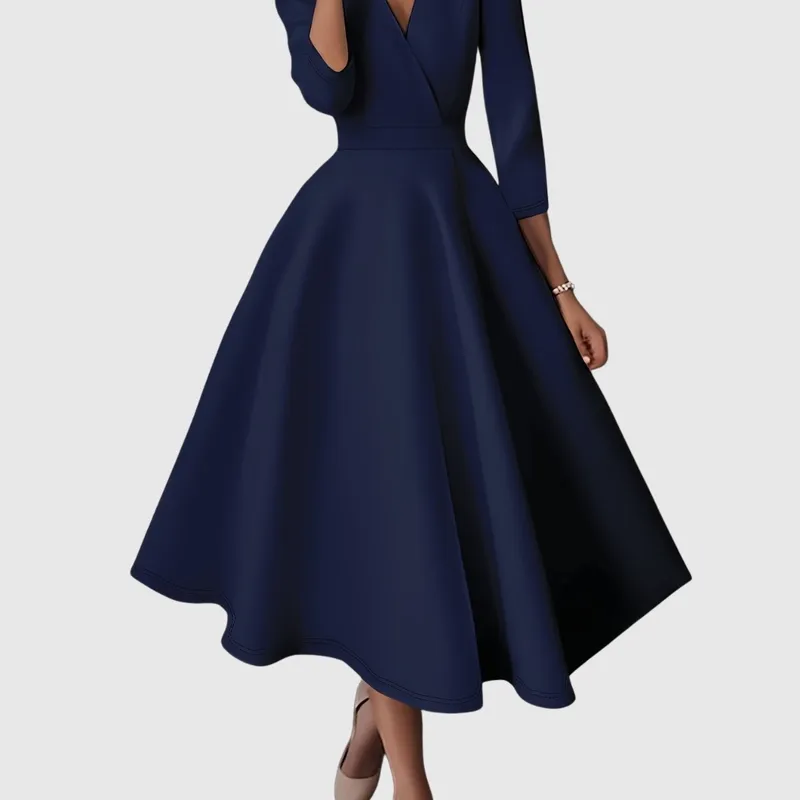 High-waisted Slim Fit Midi Dress