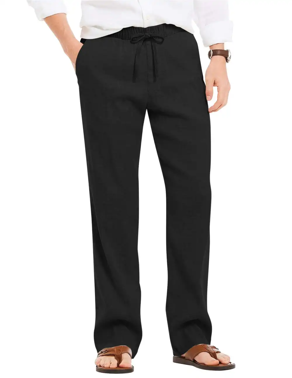 Linen Yoga Trousers Pants