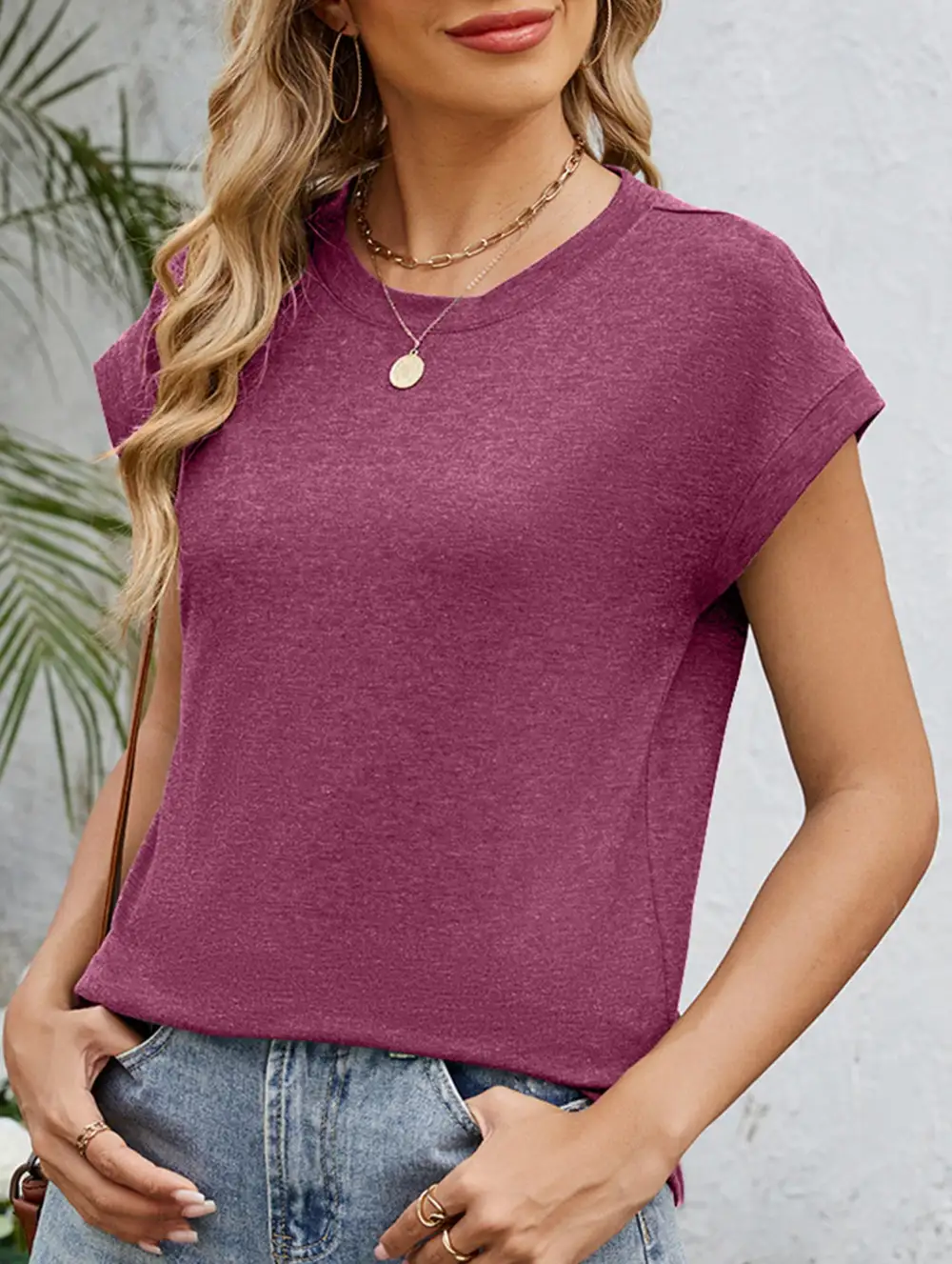 Easy Fit Loose Crew Neck Short Sleeve Tee