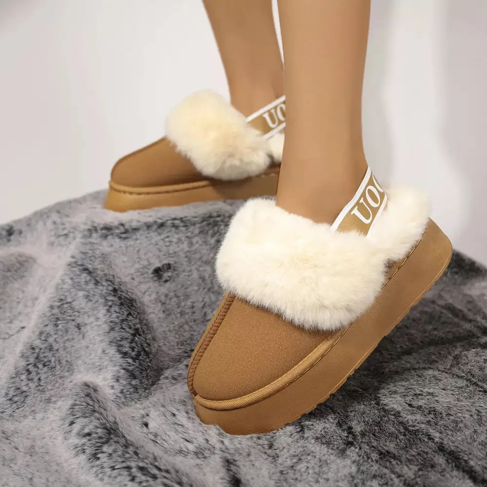 Refined Round Toe Platform Ankle Boots