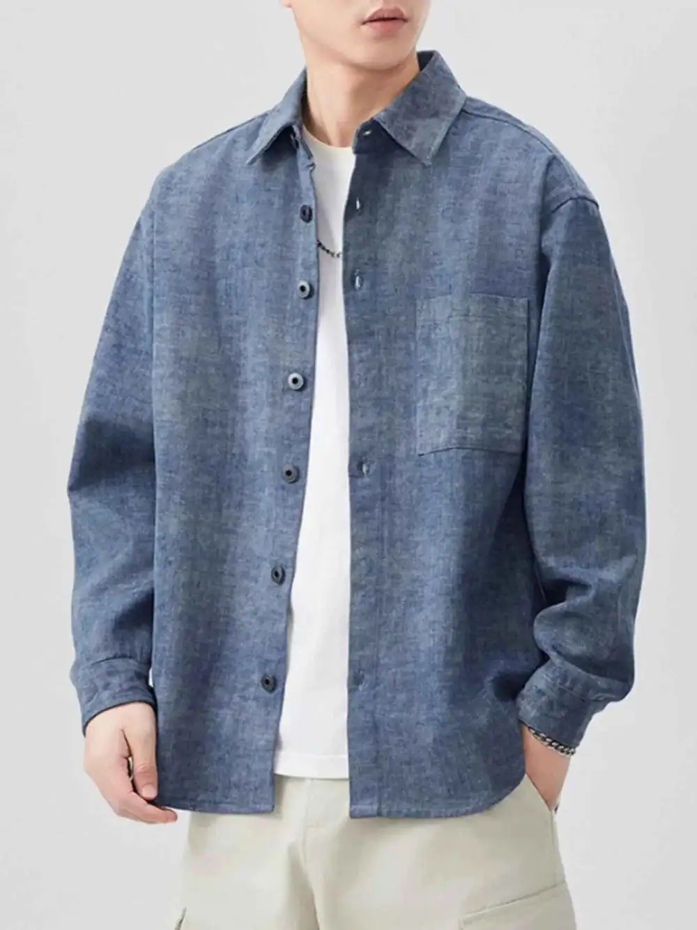 Easywear Button Up Long Sleeve Shirt