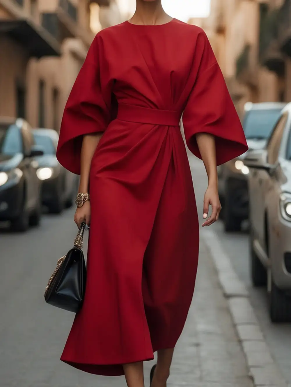 Clean Line Waist Dress
