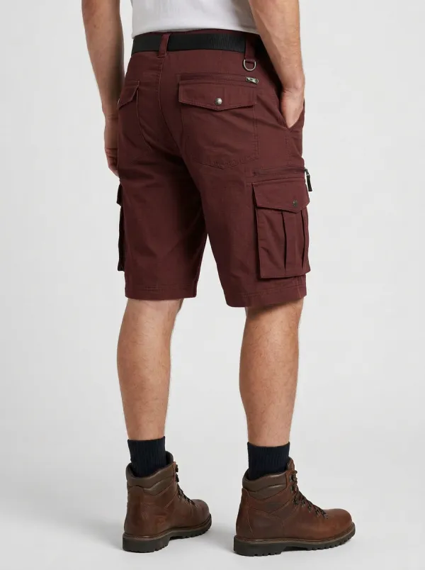 Men's Outdoor Tactical Olive Green Multi-Pocket Cargo Shorts