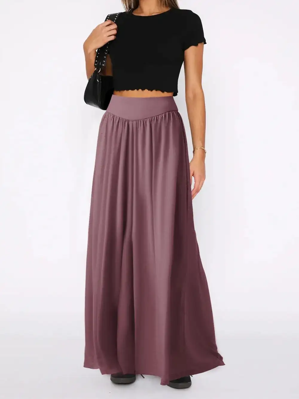 Flowy High Waist Wide Leg Pants