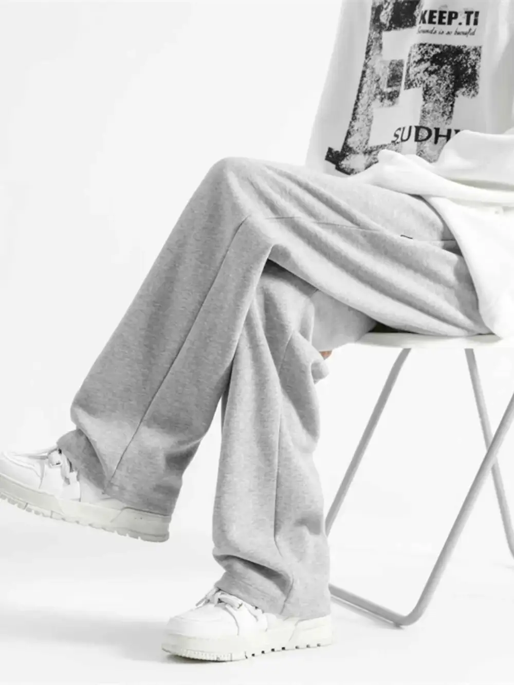 Casual Loose-Fit Drawstring Sweatpants