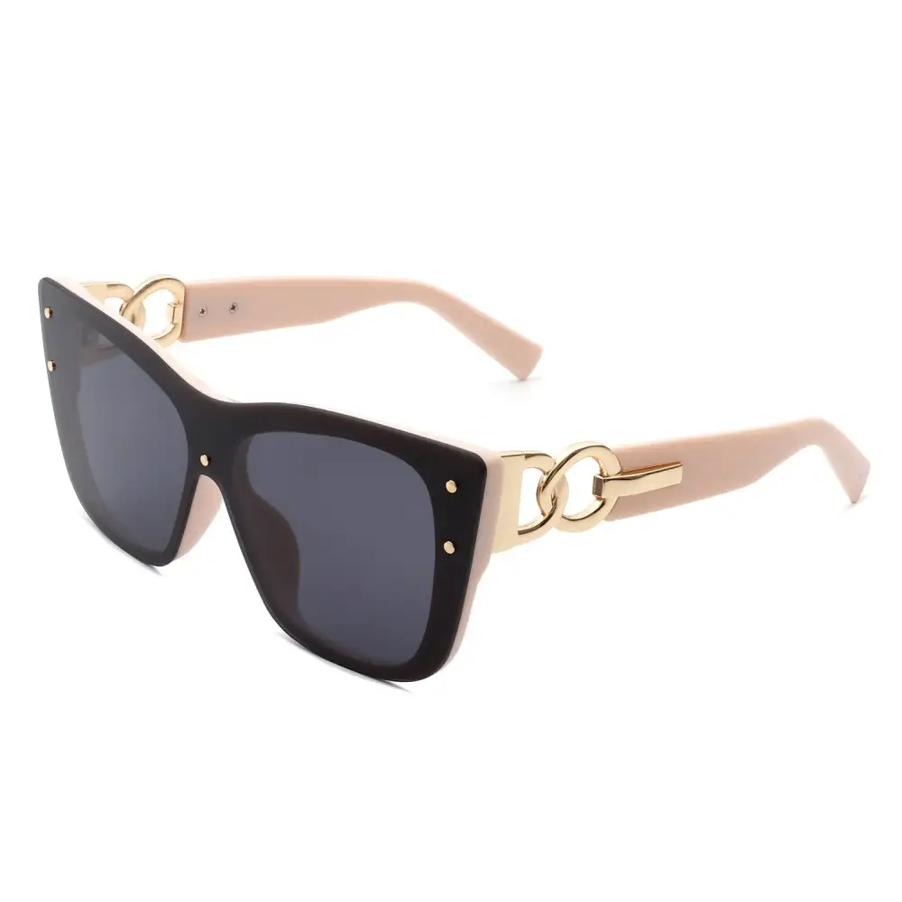 Narrow Cat Eye Square Frame Sunglasses