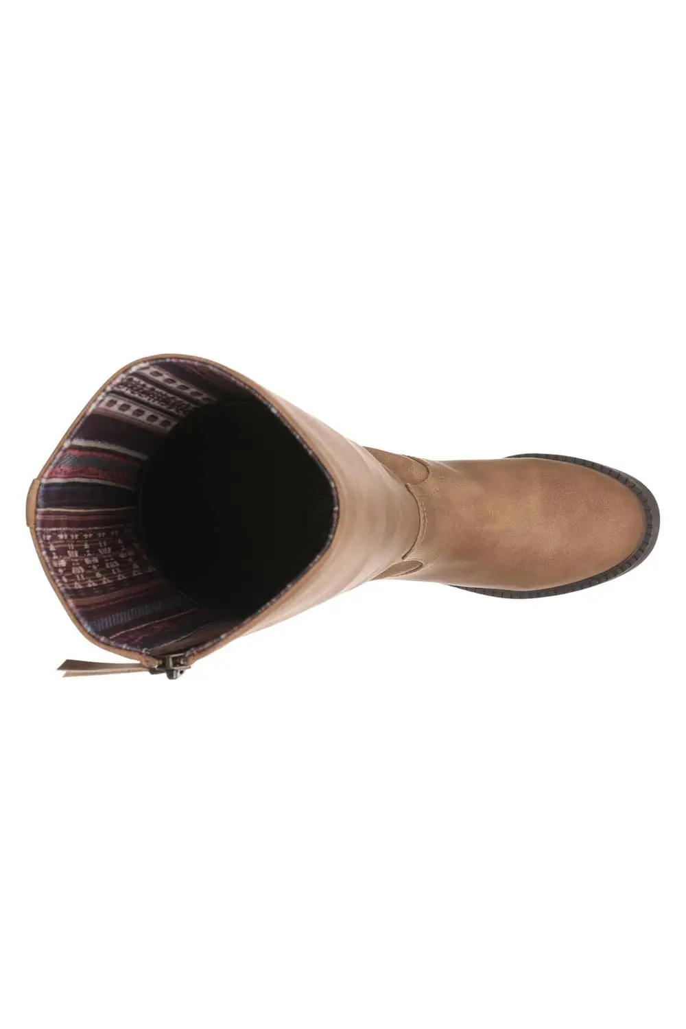 Faux Leather Zip Entry Tall Boots