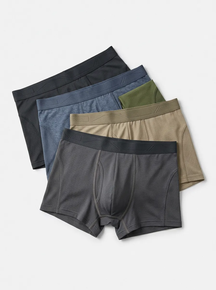 Daily Look Men' Four Pack Boxer Briefs