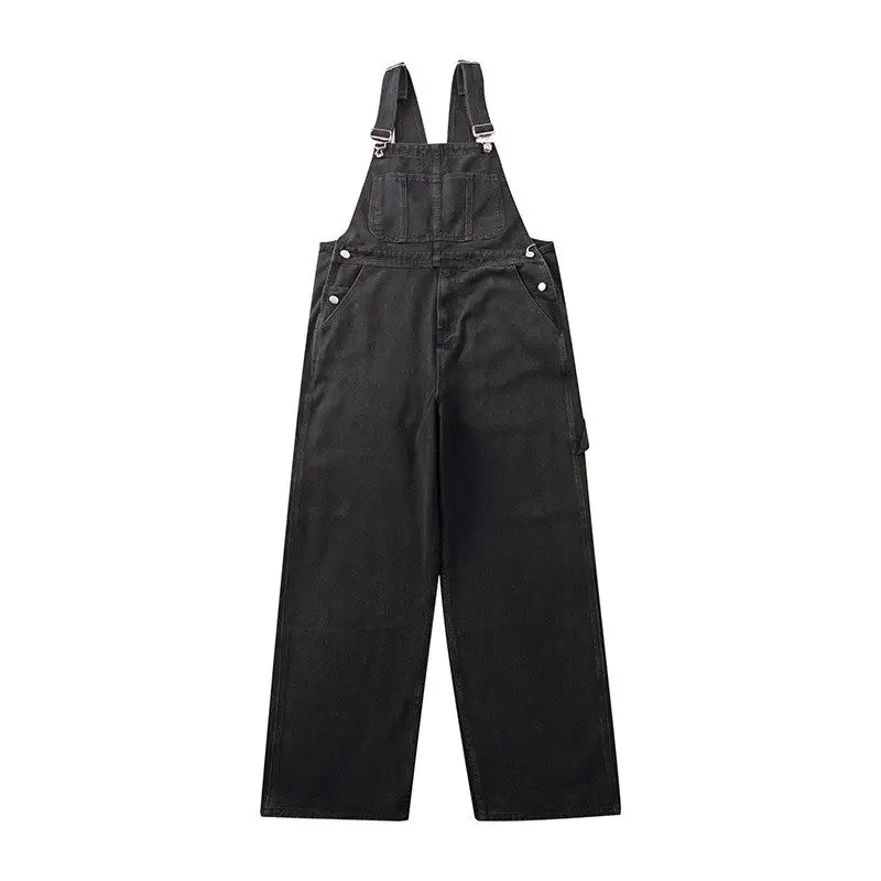 Loose Denim Overalls