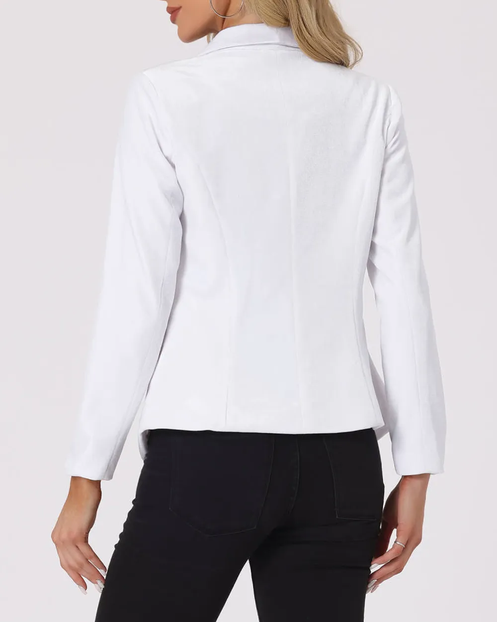 Casual Shawl Collar One Button Velvet Blazer