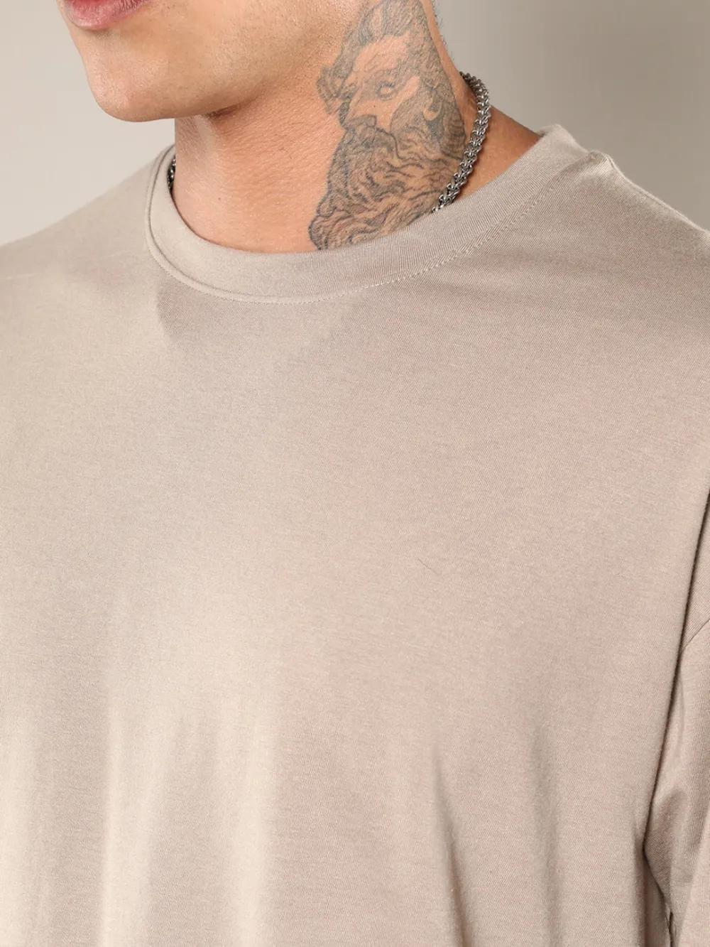 Grey Casual Style Oversized Co-Ord Set