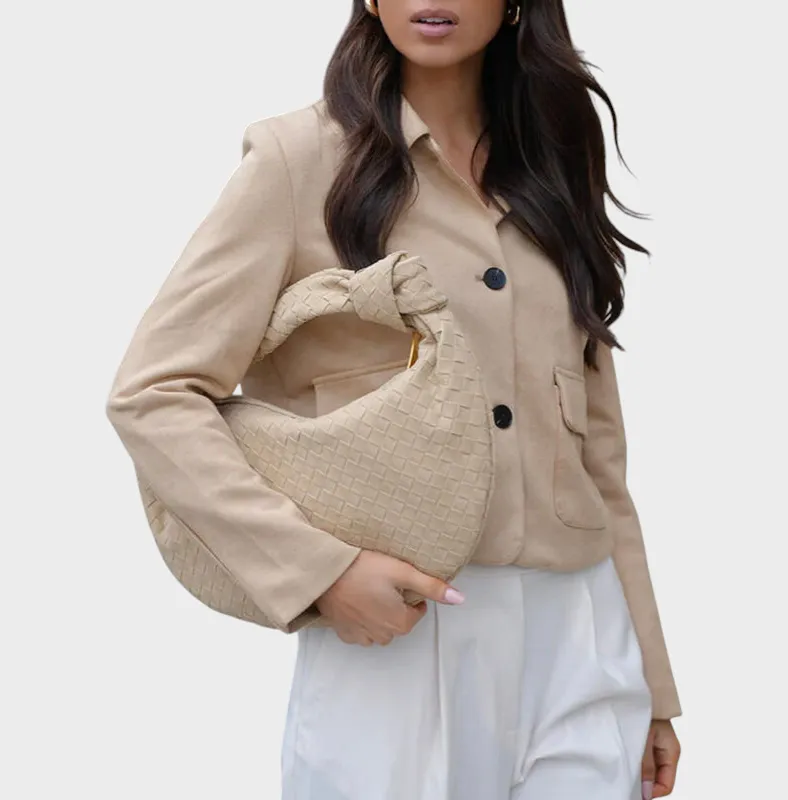 Boxy Suede Handbag