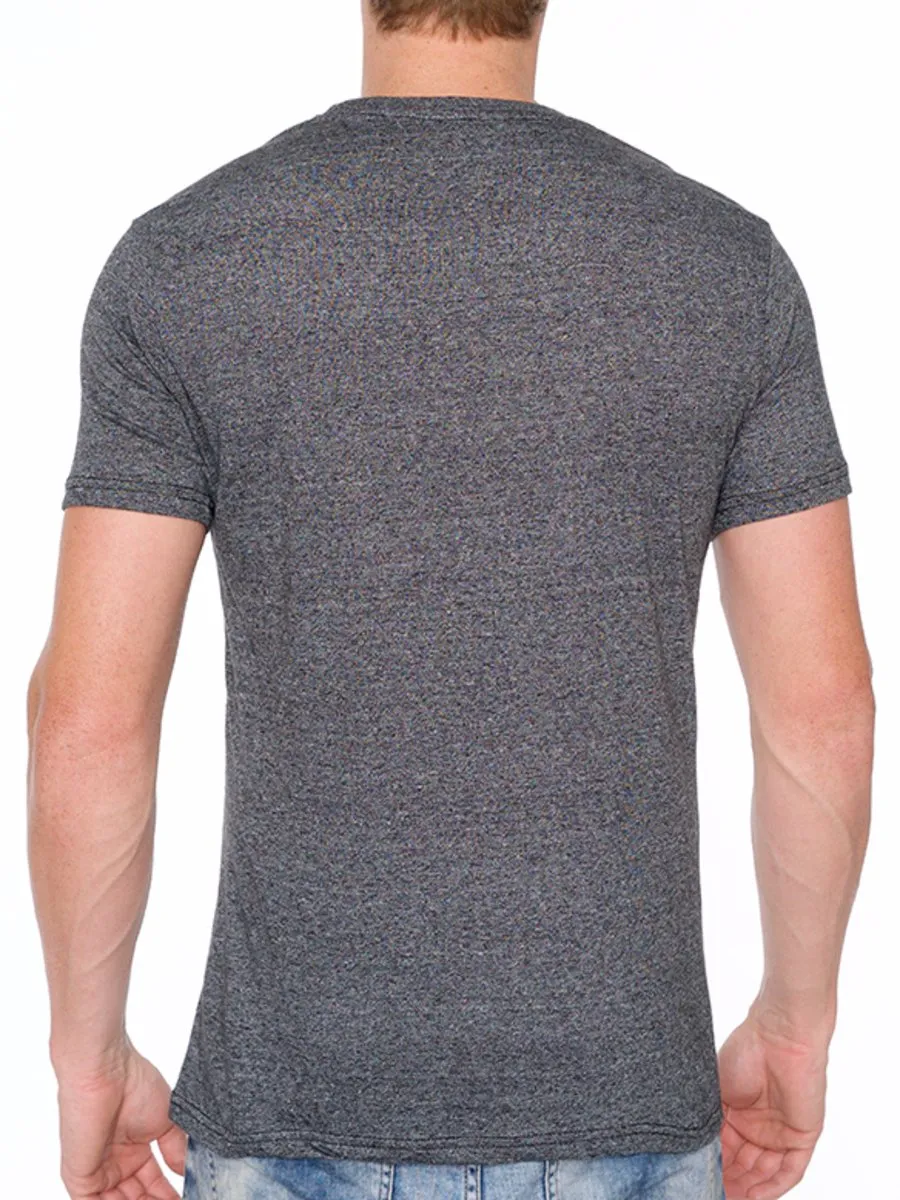 Jersey Textured Jersey Men's Button Down T-Shirt