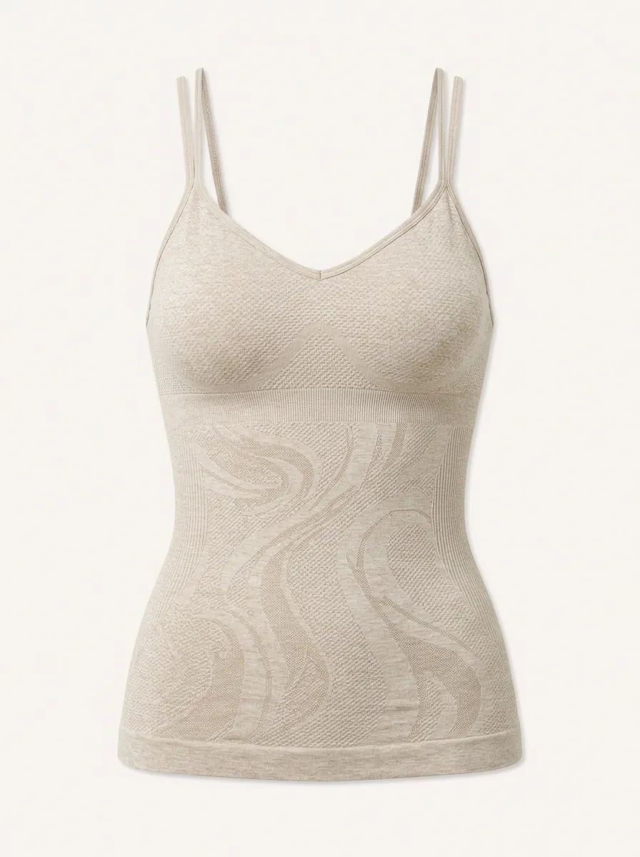 Women's Yoga Fitness Abstract Swirl Pattern Printed Camisole Top