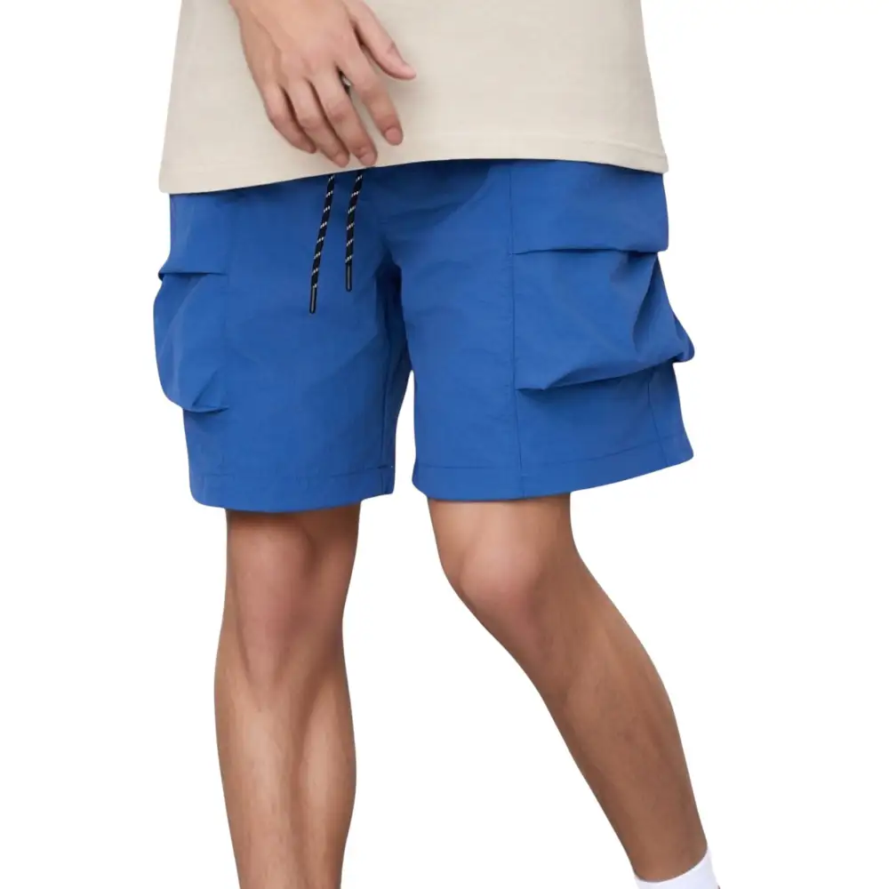 Drawstring Elastic-Waist Pocketed Men's Athletic Shorts