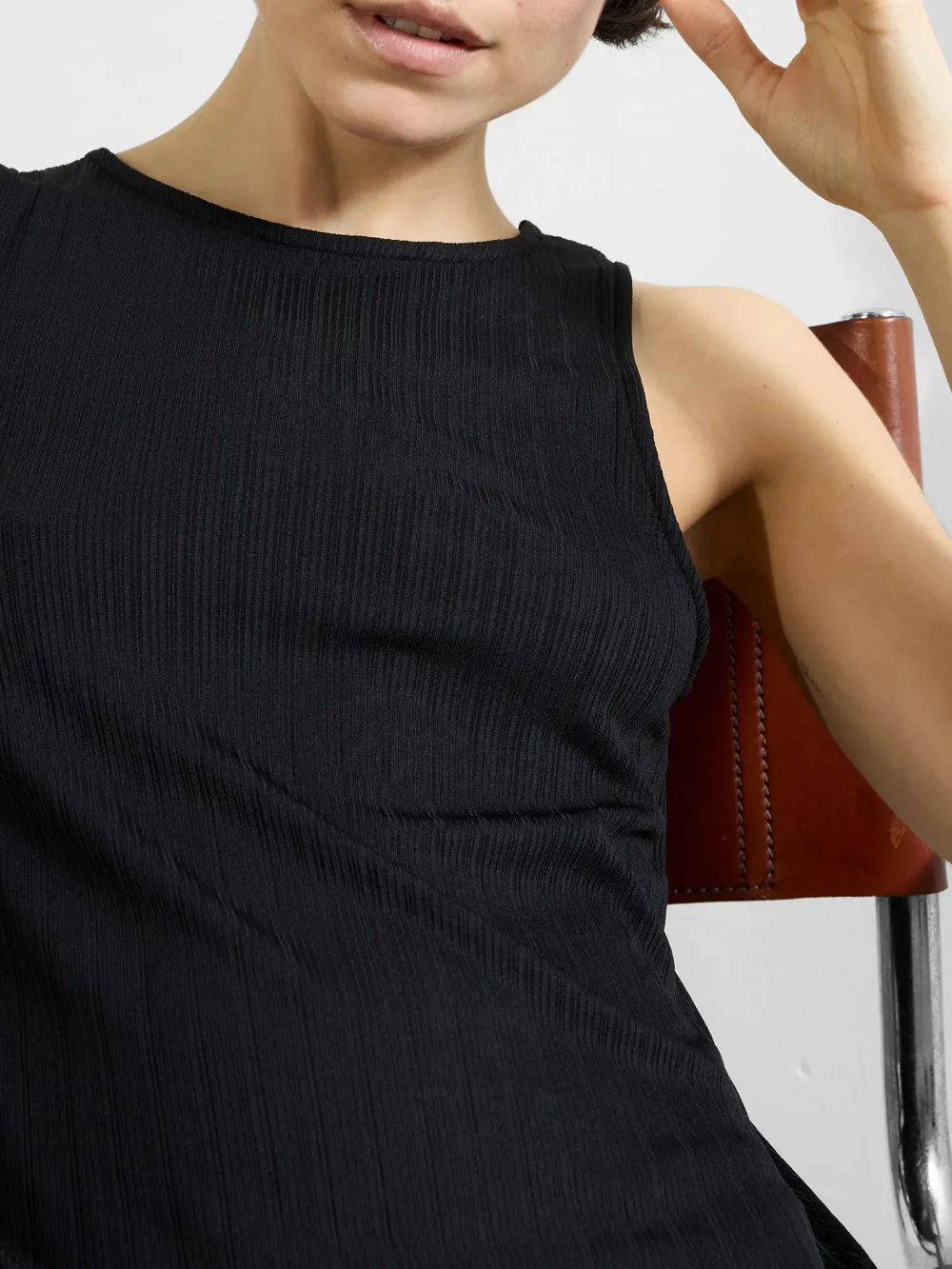 Casual Solid Color All-Match Sleeveless Dress