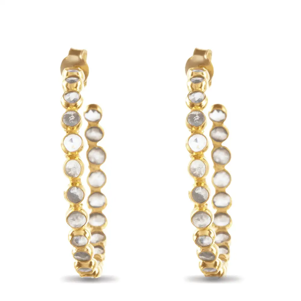 Framed Lively Artful Hoop Earrings