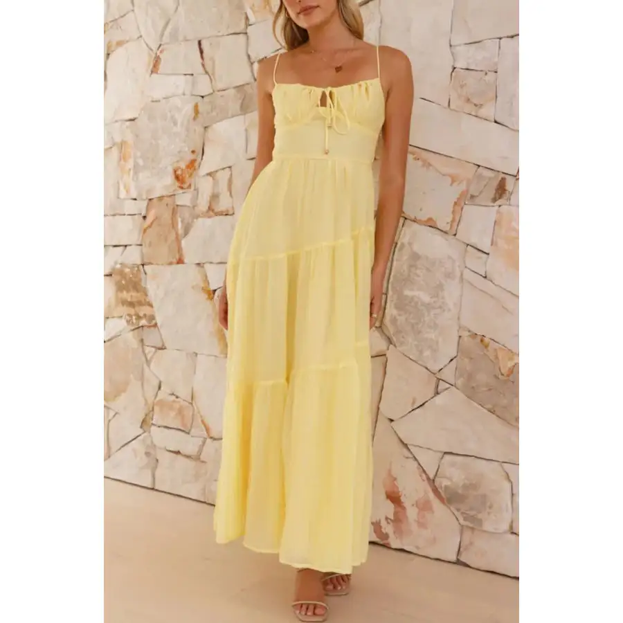 Ruched Smocked Back Cami Dress