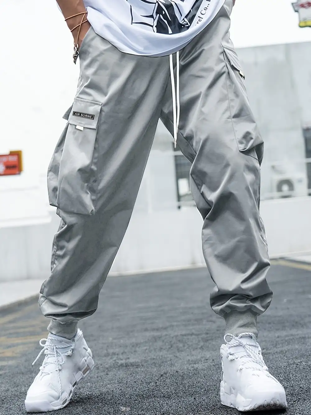 Multi Pocket Drawstring Cargo Pants