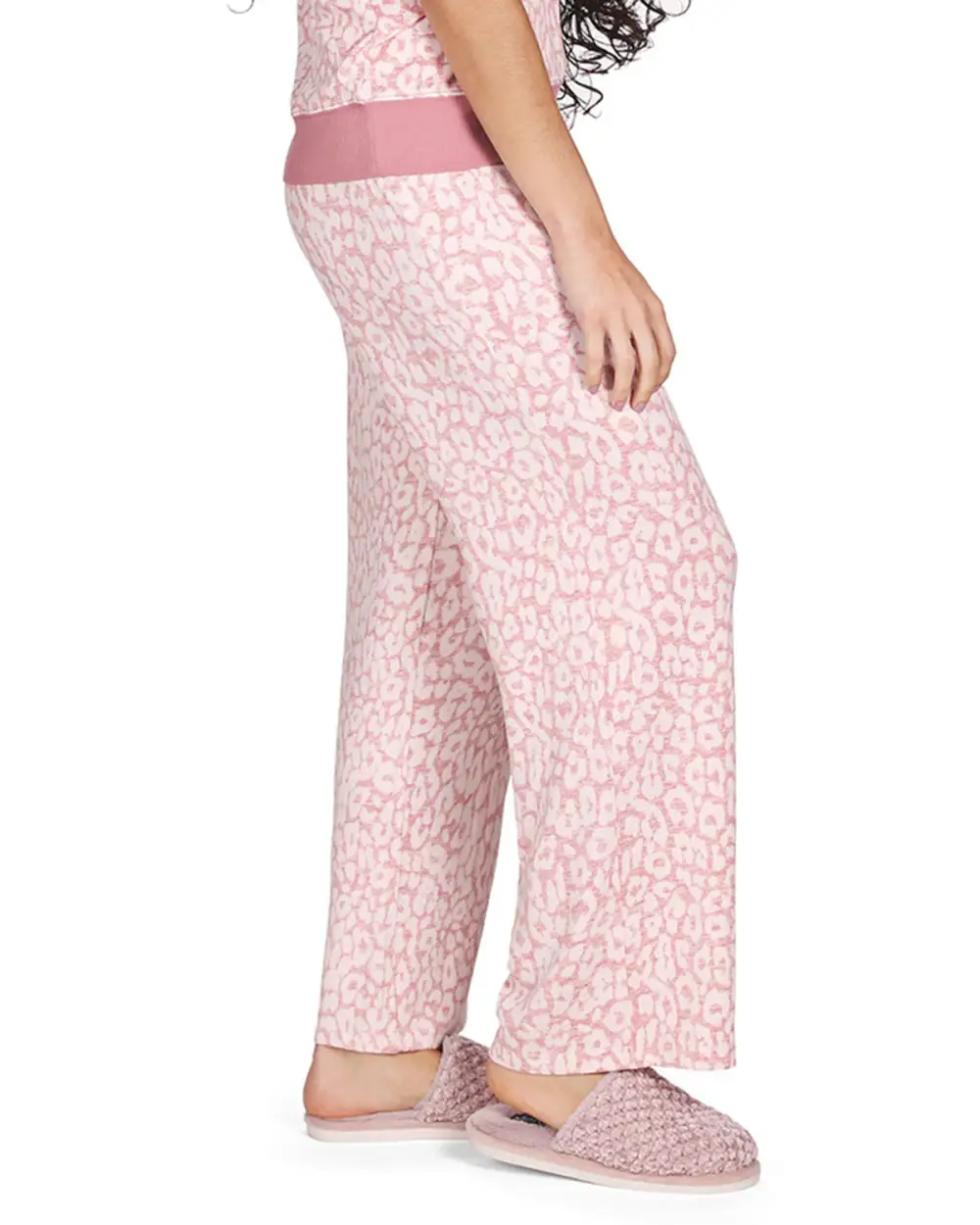S Soft And Cozy Allover Leopard Print Lounge Pants