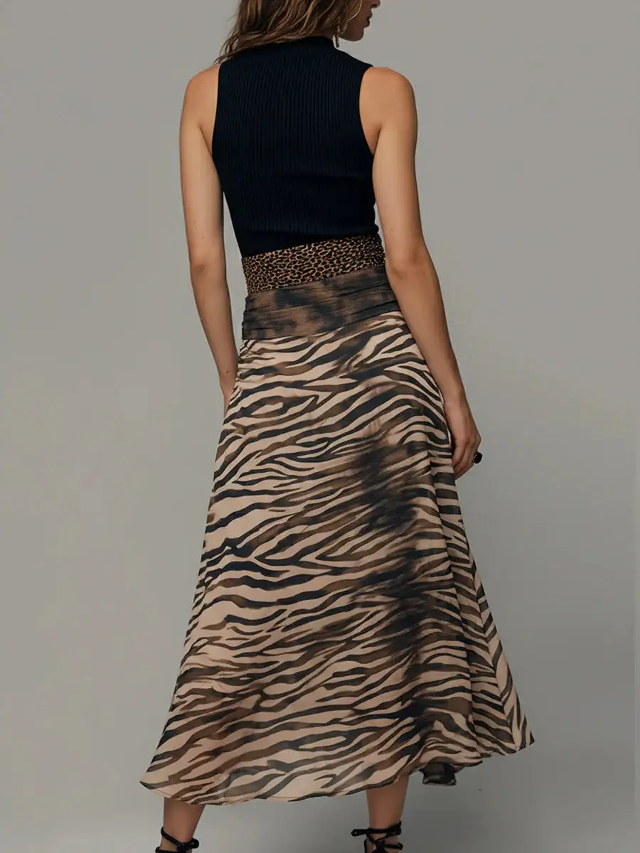 Chic Refined Women's Sleeveless Midi Dress