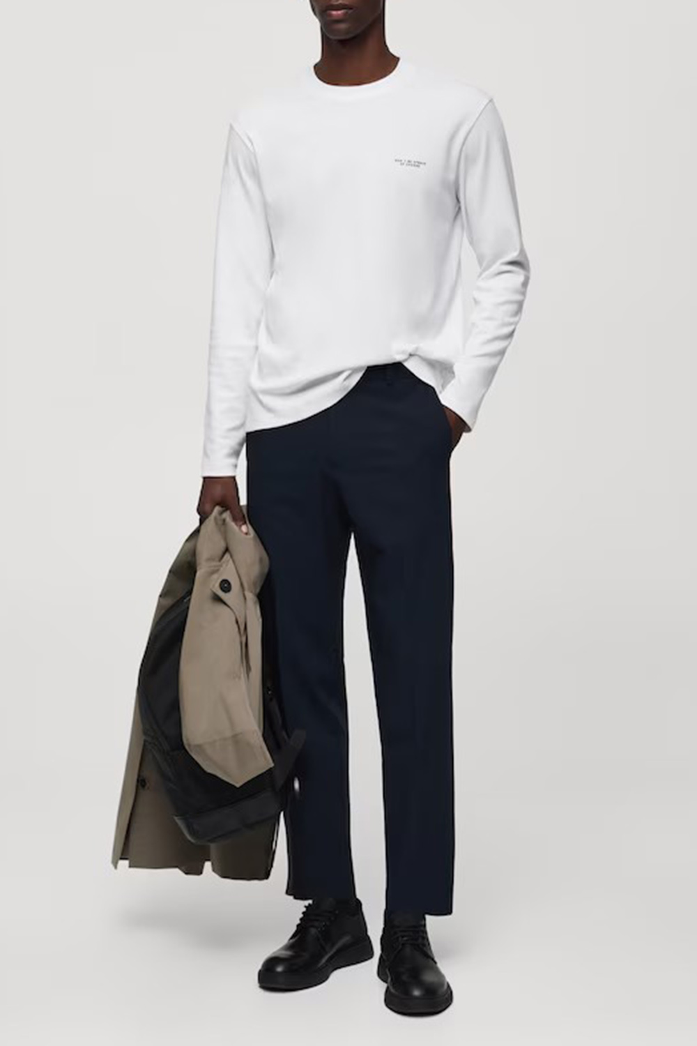 Casual Style Letter Print Shirts