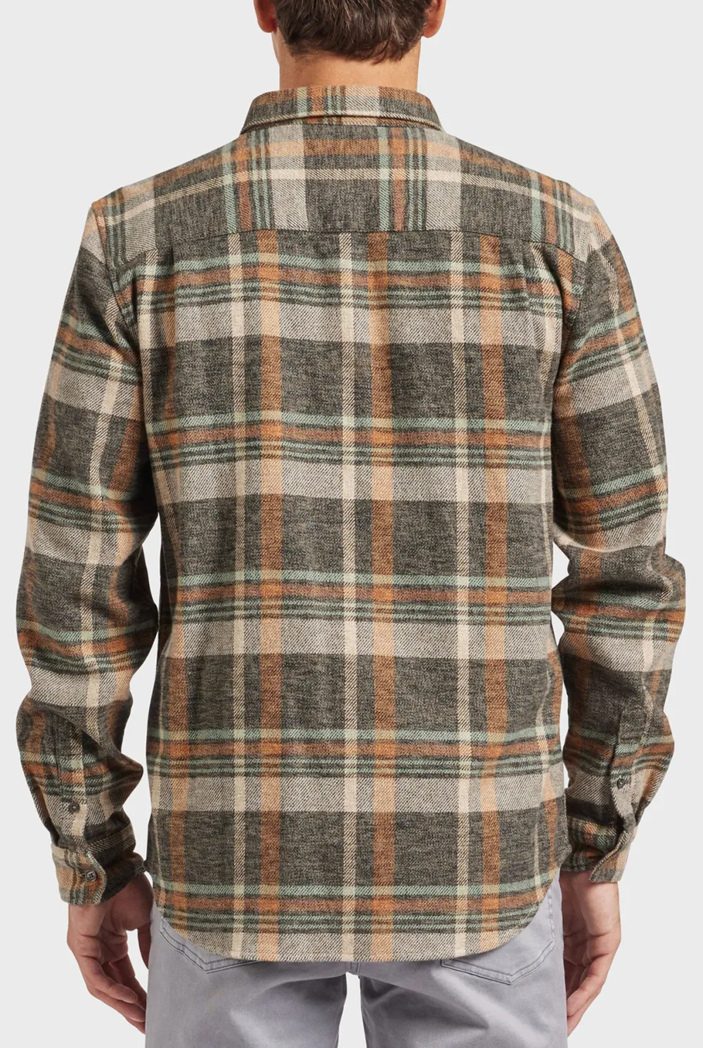Titanium grey Plaid Flannel Shirt