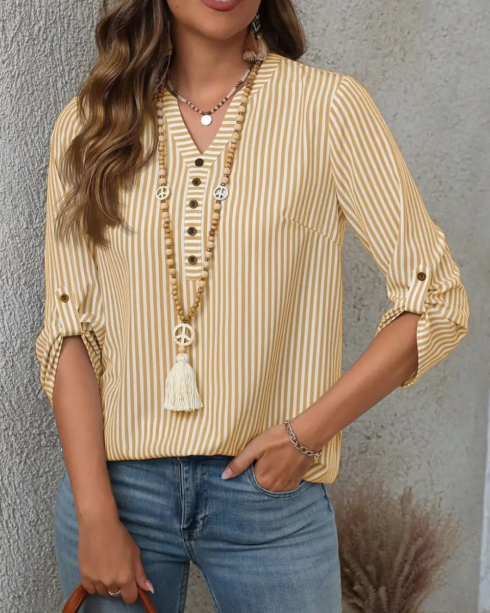 10PACK- Striped Casual Shirt