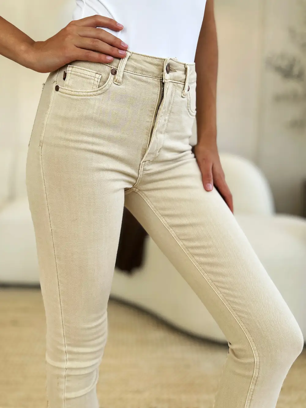 Smooth Skinny Denim Jeans