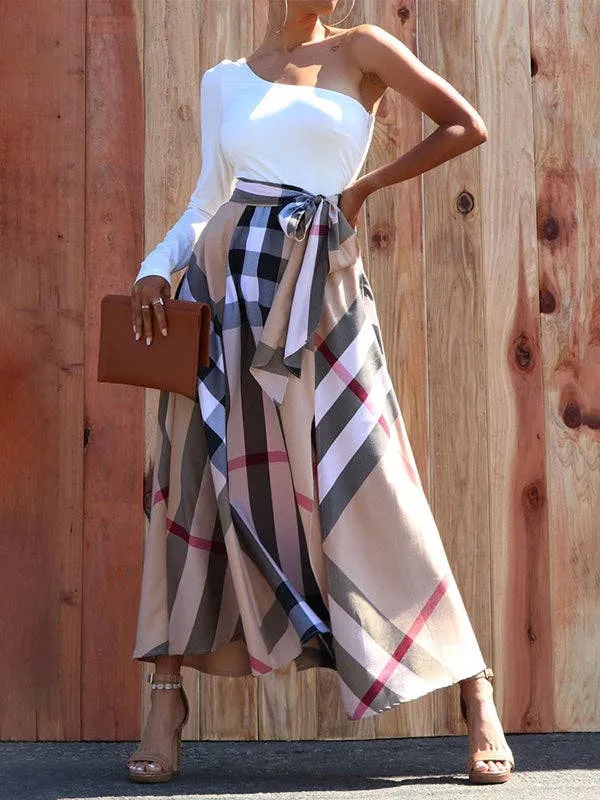 High Waist Wrap Skirt
