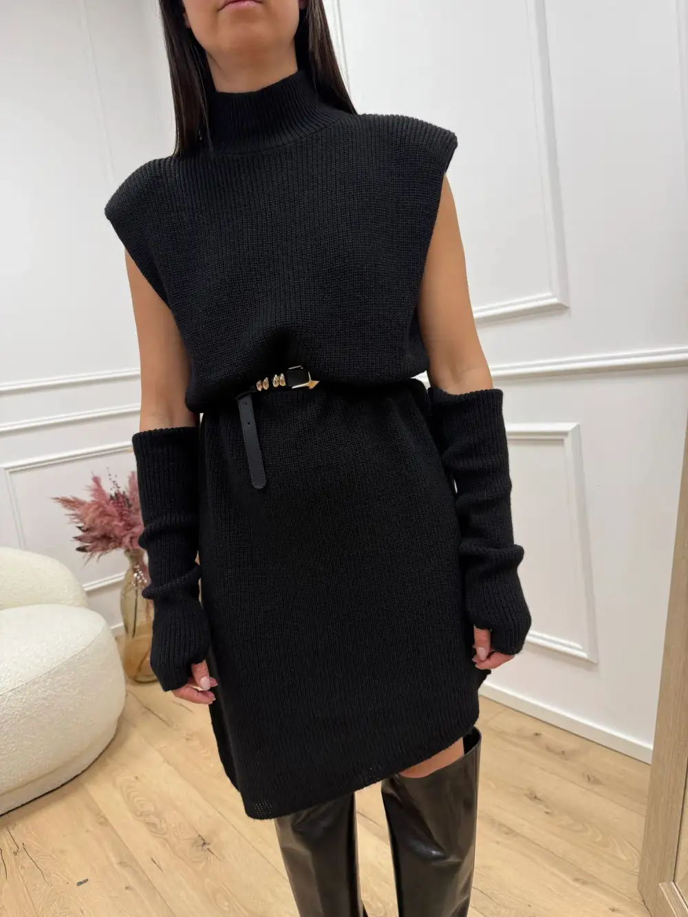Tieback Mini Viscose Dress