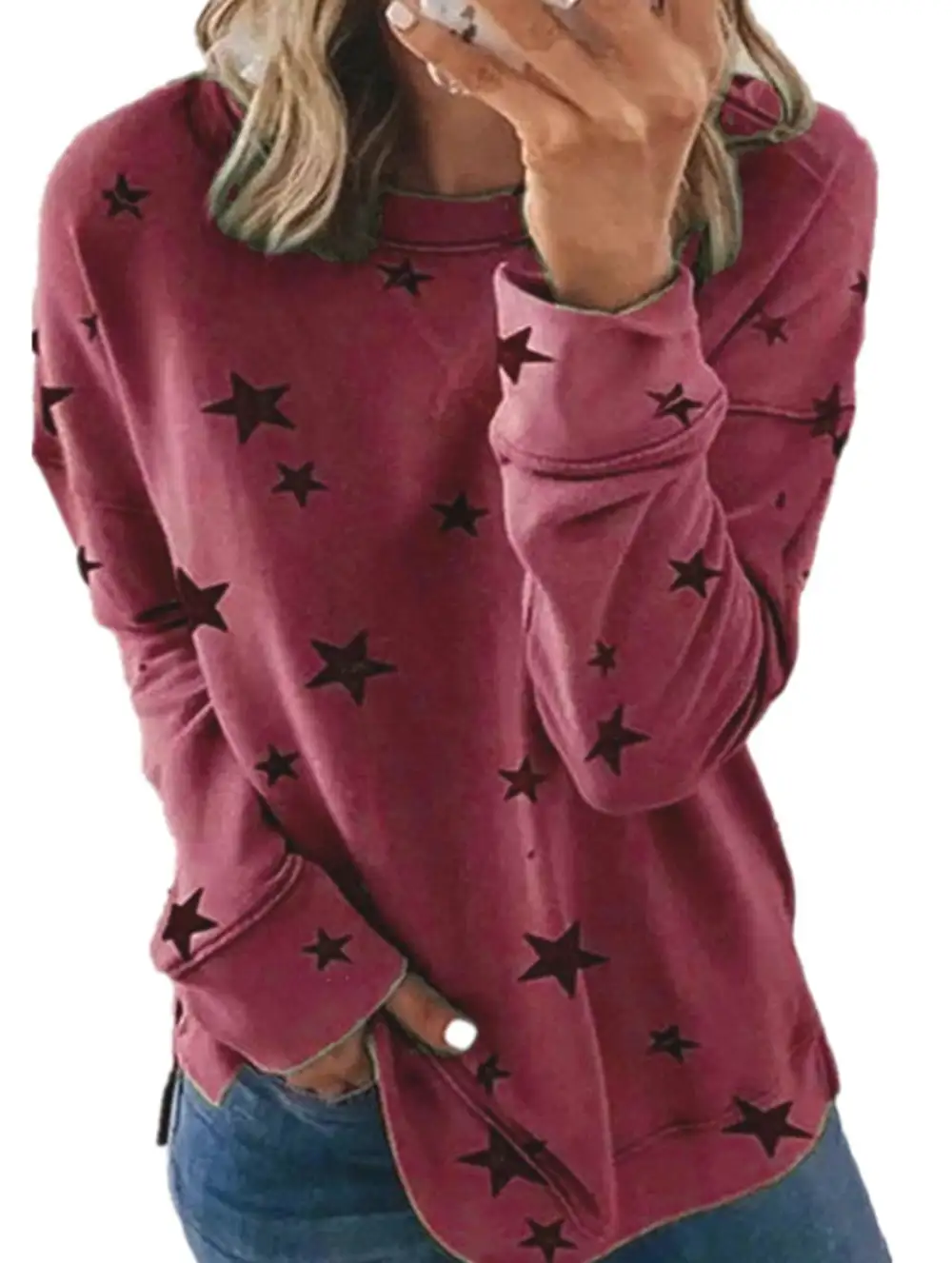 Loose Large Size Long-Sleeved Tee