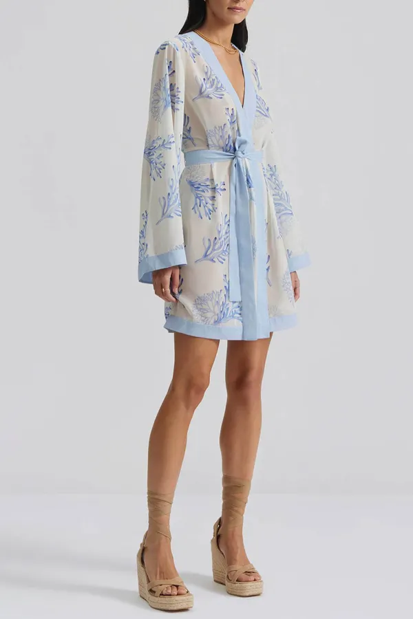 Printed Wrap Robe