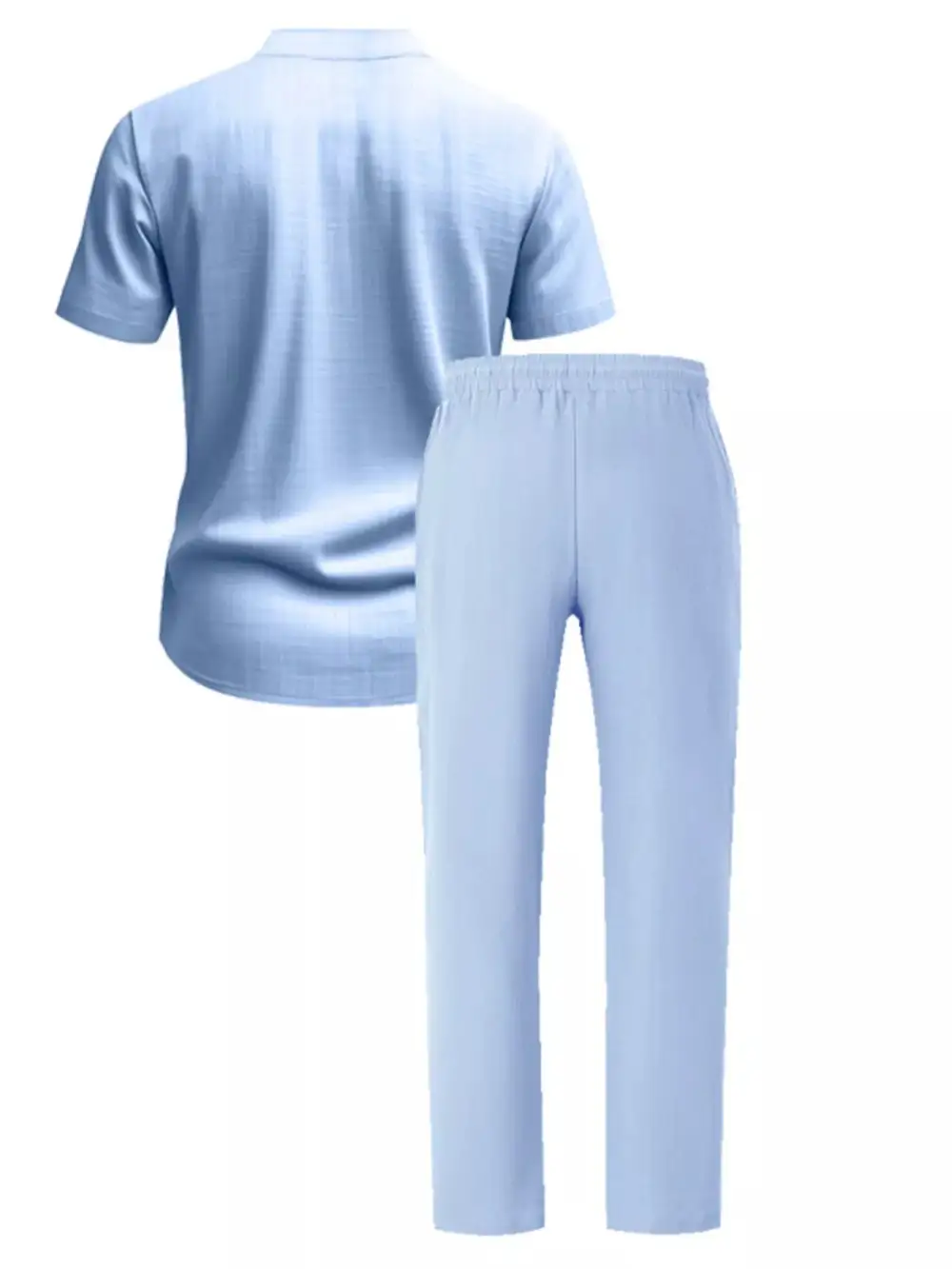 Men's Full Size Casual Button Up Short Sleeve