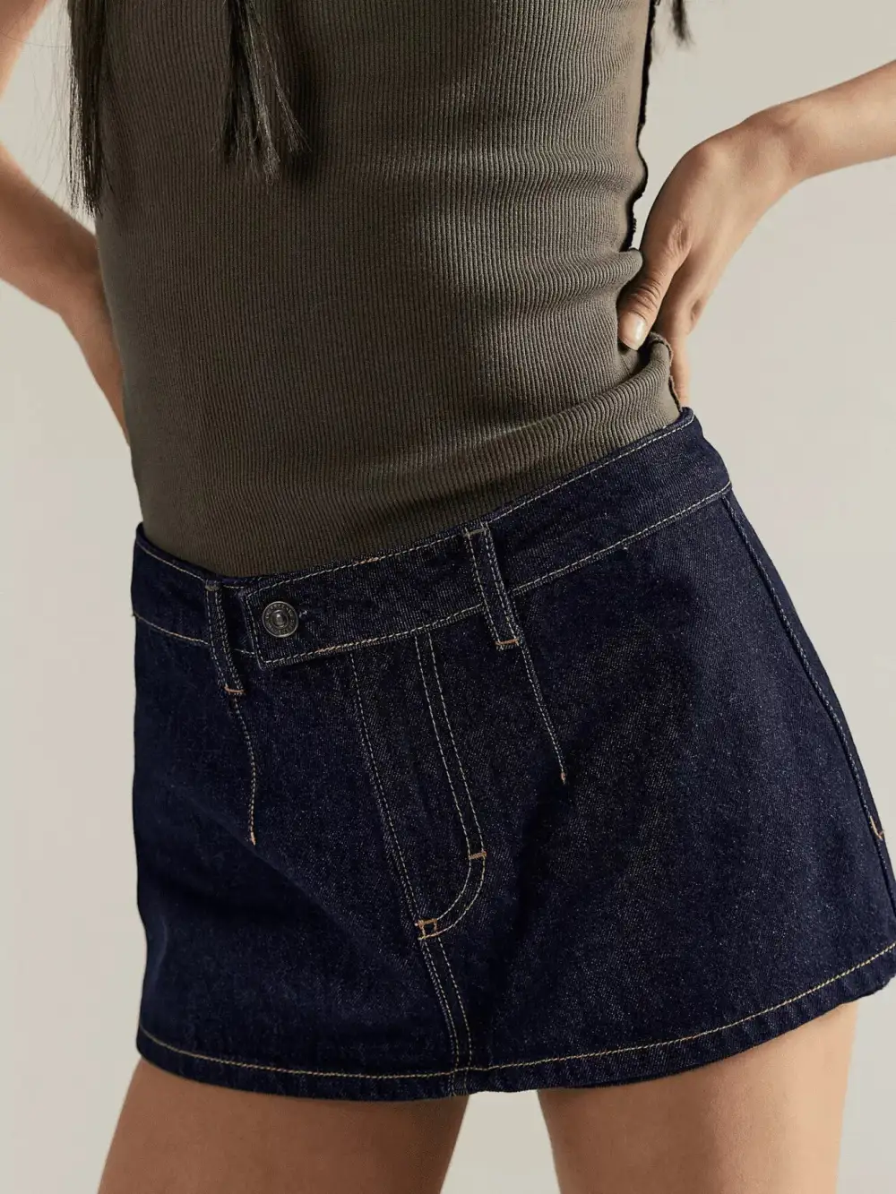Wash Denim Mini Dreamy Skirt