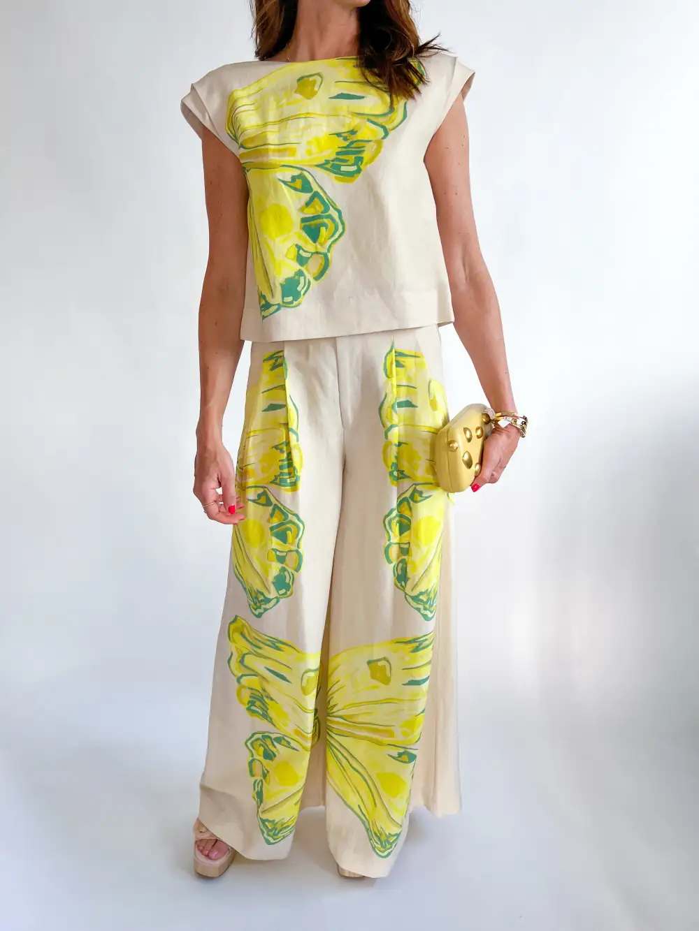 Printed Paisley Pants